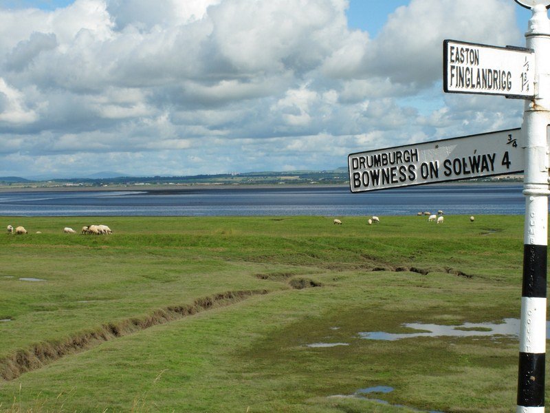 Walking Coast To Coast Via Hadrians Wall Path : Grinsdale to Bowness On ...