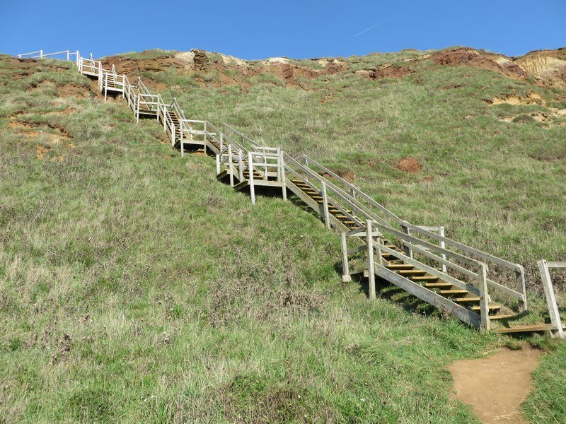 Staircase To Beach Near Brook